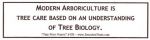 Modern Arboriculture bumper sticker